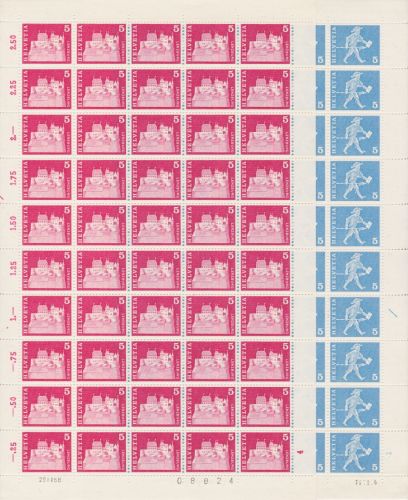 Schweiz 696+878 postfr. Fraimarken 1966/1968