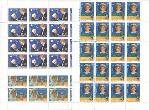 Somalia 670/672 postfr./mnh Kinderhilfe: Prinzessin Diana 1997