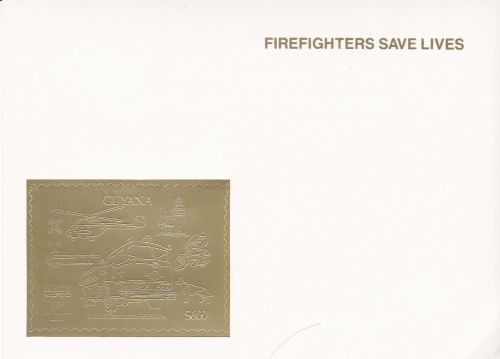 Guyana 3822 BA postfr./mnh Hund Feuerwehr Heli Bahn 1992 GOLD