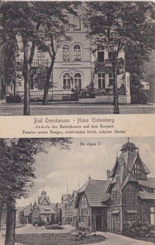 AK Bad Oeynhausen Haus Eichenberg Badehaus 1925