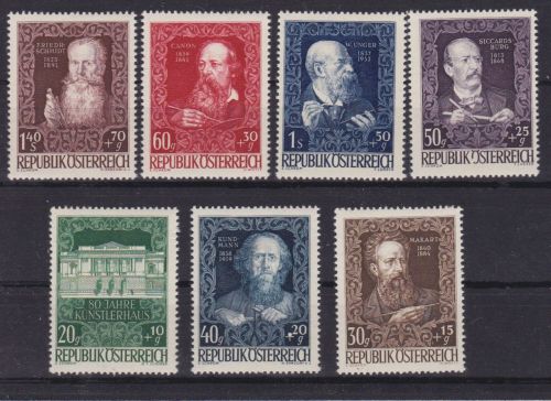 Österreich 878/884 postfr./mnh Künstlerhaus 1948