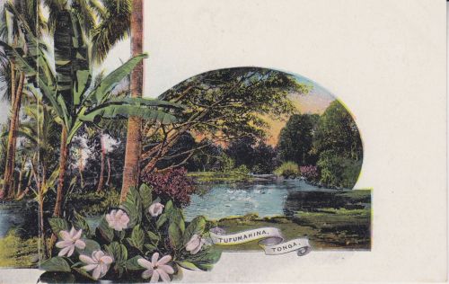 Tonga Ganzsache/ppc ca. 1898 Tufumahina