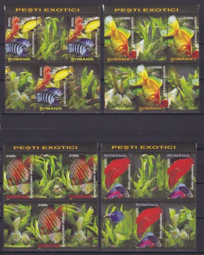 Rumänien 5912/5915 postfr./mnh Fische fish 2005