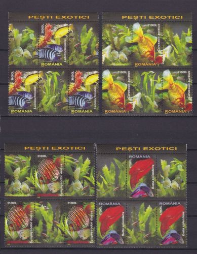 Rumänien 5912/5915 postfr./mnh Fische fish 2005
