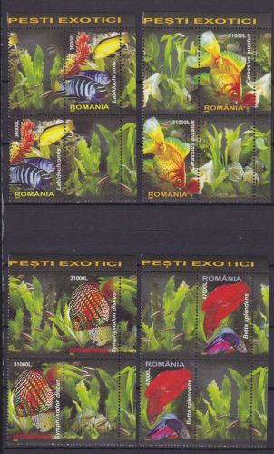 Rumänien 5912/5915 postfr./mnh Fische fish 2005