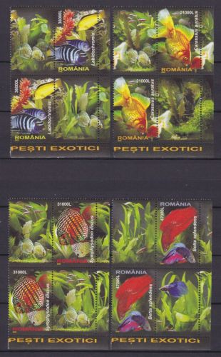 Rumänien 5912/5915 postfr./mnh Fische fish 2005