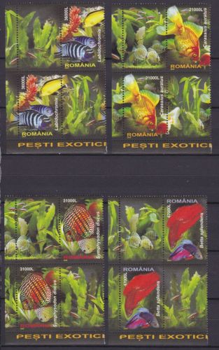 Rumänien 5912/5915 postfr./mnh Fische fish 2005