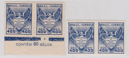 Brasilien 479 U postfr./mnh Verfassung der USA 1937 ungez.IMPERF.
