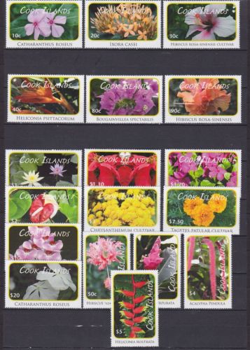 Cook 1618/1635 postfr./mnh Blumen flowers 2010 Michel 105 Euro