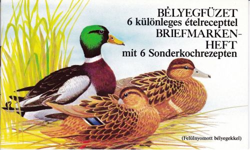 Ungarn 3972+3974+4041+4042 MH postfr./mnh Enten ducks 1988/1989