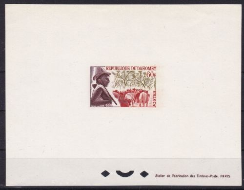 Dahomey 209 Epreuve de Luxe postfr./mnh Rinder 1963