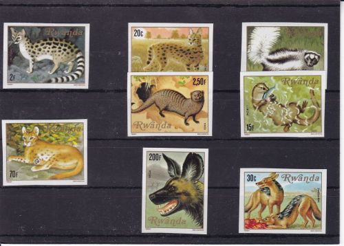 Ruanda 1119/1126 U postfr./mnh Tier animals 1981