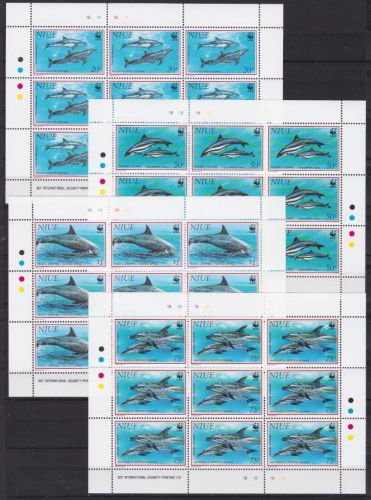 Niue 822/825 postfr./mnh Delphine WWF 1993