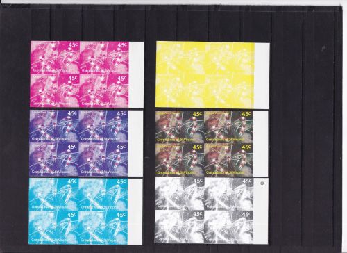 St. Vincent Grenadinens 565 postfr./mnh Garnele 1987 Phasendrucke proofs