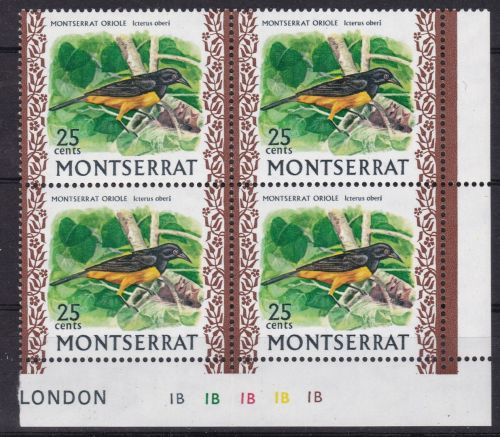 Montserrat 238 Y (WZ liegend) postfr./mnh Vögel birds 1974