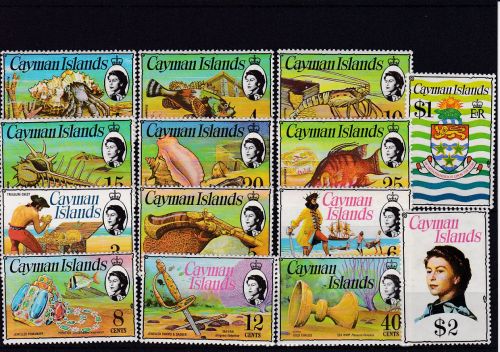 Cayman Isl. 330/343 postfr./mnh Freimarken Meerestiere 1974