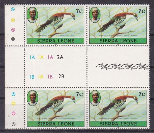Sierra Leone 594 III postfr./mnh Vögel birds 1982 gutter pairs