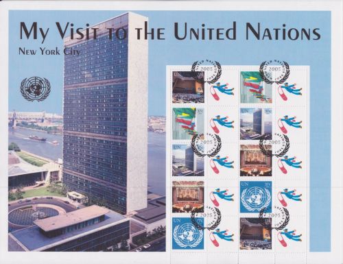 UN Vereinte Nationen New York 941/945 II gest. Kleinbogen Grußmarken 2005