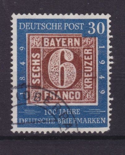 Bund 115 IV gest. PF brauner Balken rechts neben in Kreuzer Michel 300 €