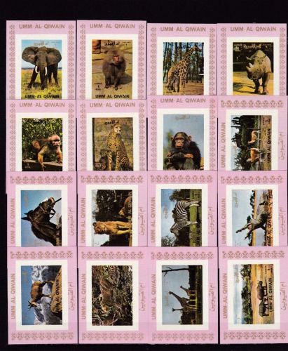 Umm al Qiwain 1002/1017 B de Luxe Blocks postfr./mnh Tiere animals 1972