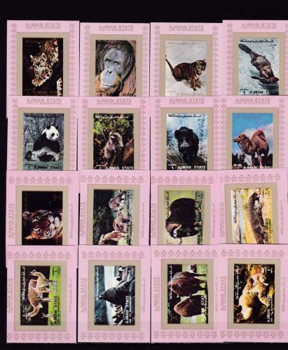 Ajman 2829/2844 A+B de Luxe Blocks postfr./mnh Tiere animals 1972