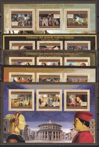 Guinea 9645/9659 postfr./mnh Gemälde paintings 2012