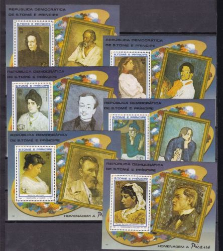 Sao Tome Block 207/212 A postfr./mnh Gemälde paintings 1982