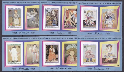 Sao Tome Block 70/75 B postfr./mnh Gemälde paintings 1981