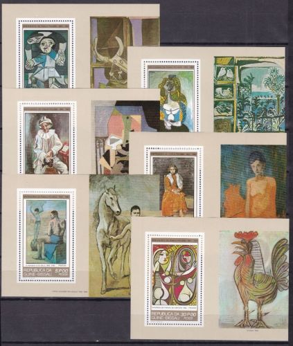 Guinea Bissau Block 202/207 postfr./mnh Gemälde paintings 1981