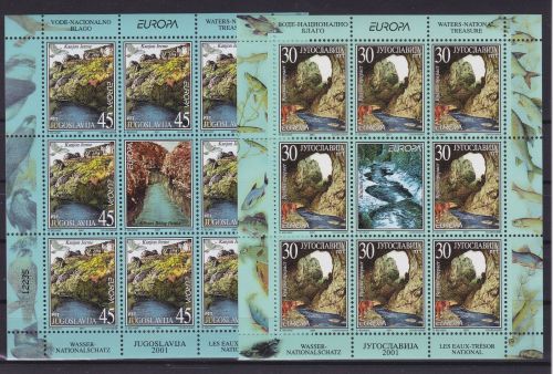Jugoslawien 3031/3032 KB postfr./mnh Europa CEPT 2001