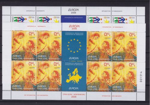 Montenegro 125/126 KB postfr./mnh Europa CEPT 2006