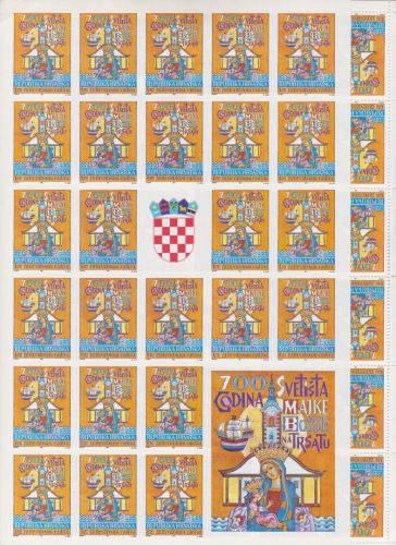 Kroatien ZZ 9 A+B Bogen postfr./mnh 1991