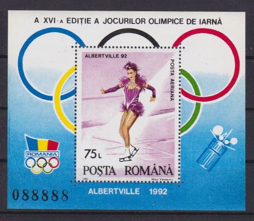 Rumänien Block 269 postfr./mnh Olympia 1992 Nr. 88888