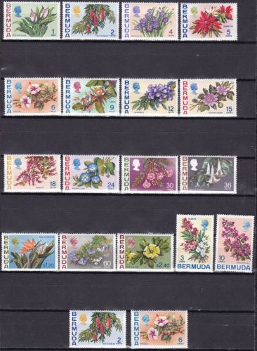 Bermuda 244/260 X+Z postfr./mnh Blumen flowers 1970
