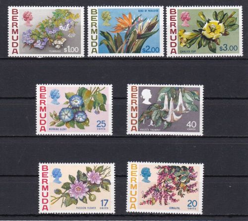 Bermuda 311/317 postfr./mnh Blumen flowers 1975