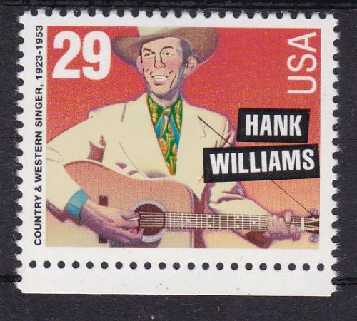 USA 2376 I F postfr./mnh Hank Williams 1993 11:11 1/2