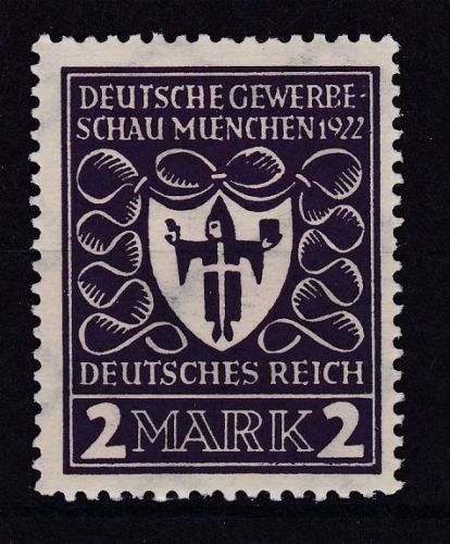 Deutsches Reich 200 b postfrisch Gewerbeschau 1922 gepr.