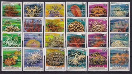 Cook 978/1001 U postfr./mnh Freimarken: Nesseltiere 1984 ungez.IMPERF.