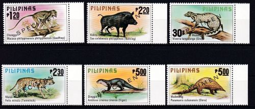 Philippinen 1281/1286 postfr./mnh Fauna Tiere animals SPECIMEN