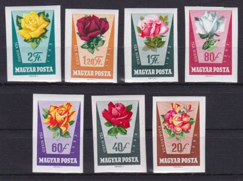 Ungarn 1856/1862 B postfr/mnh Blumen flowers Rosen 1962