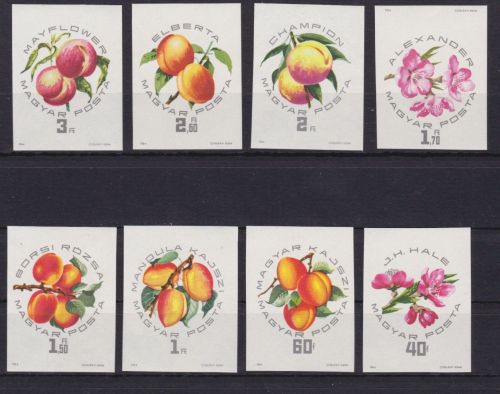 Ungarn 2044/2051 B postfr/mnh Aprikosen 1964