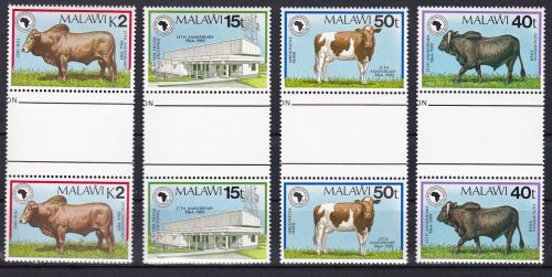 Malawi 533-536 postfr./mnh Fauna Rinder cattles gutter pairs