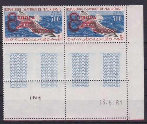 Mauretanien II postfr./mnh Vögel birds EUROPA 1961