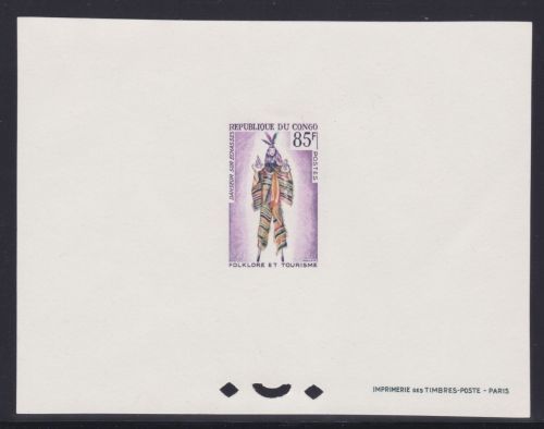 Kongo 66 Epreuve de Luxe postfr./mnh Stelzentänzer 1965