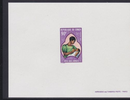 Kongo 242 Epreuve de Luxe postfr./mnh Muttertag 1970