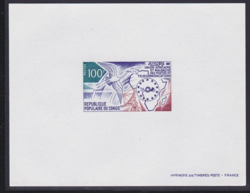Kongo 390 Epreuve de Luxe postfr./mnh Fernmeldeunion UAMPT 1973
