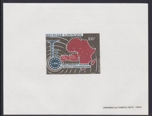 Gabun 286 Epreuve de Luxe postfr./mnh Fernmeldeunion UAMPT 1967