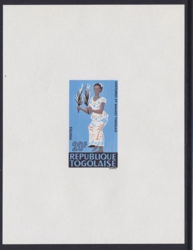 Togo 526 Epreuve de Luxe postfr./mnh Traditionelle Kostüme und Tänze 1966