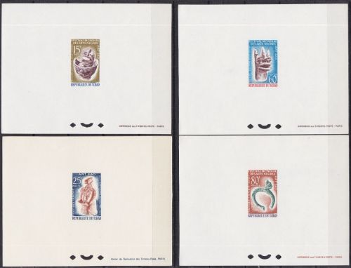 Tschad 149/152 postfr./mnh Epreuve de Luxe Kunst art 1966