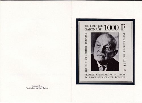 Gabun Block 17 im Folder postfr./mnh Dornier 1970